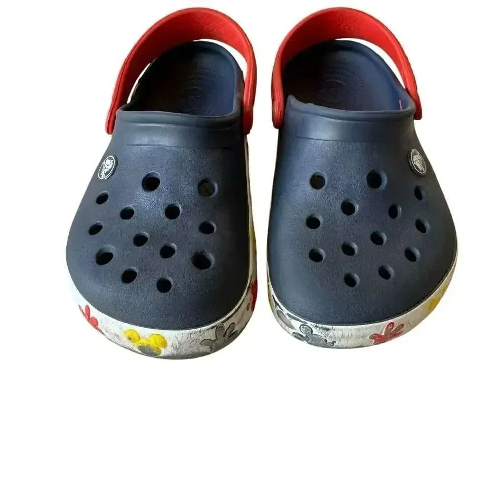 Crocs Unisex-Child Disney Mickey and Minnie Mouse Clogs, Light Up Shoes SZ 1